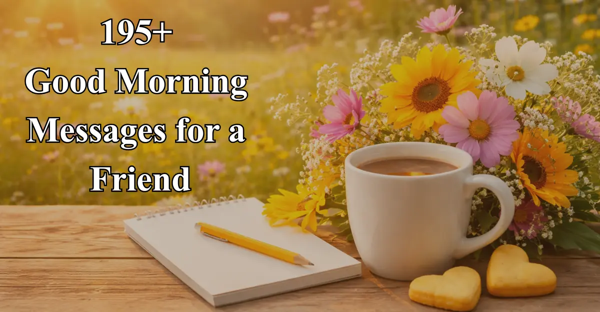 195+ Good Morning Messages for a Friend