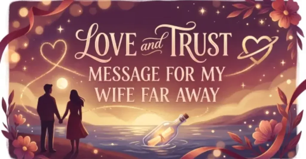 Love And Trust Message For My Wife Far Away