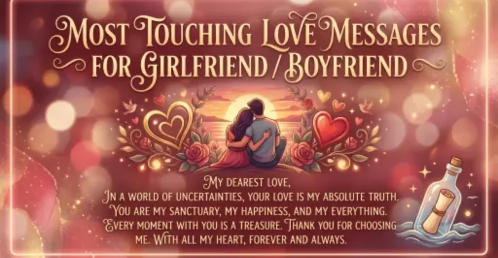 Most Touching Love Messages For Girlfriend / Boyfriend