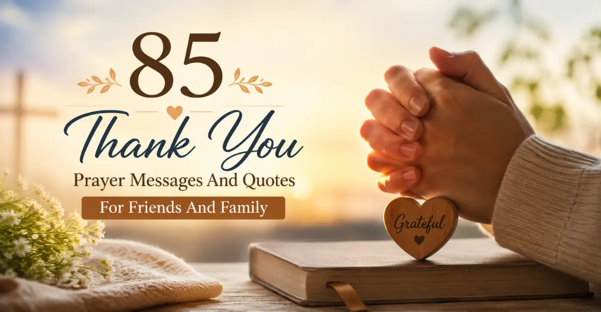 85 Thank You Prayer Message And Quotes For Friends And Family