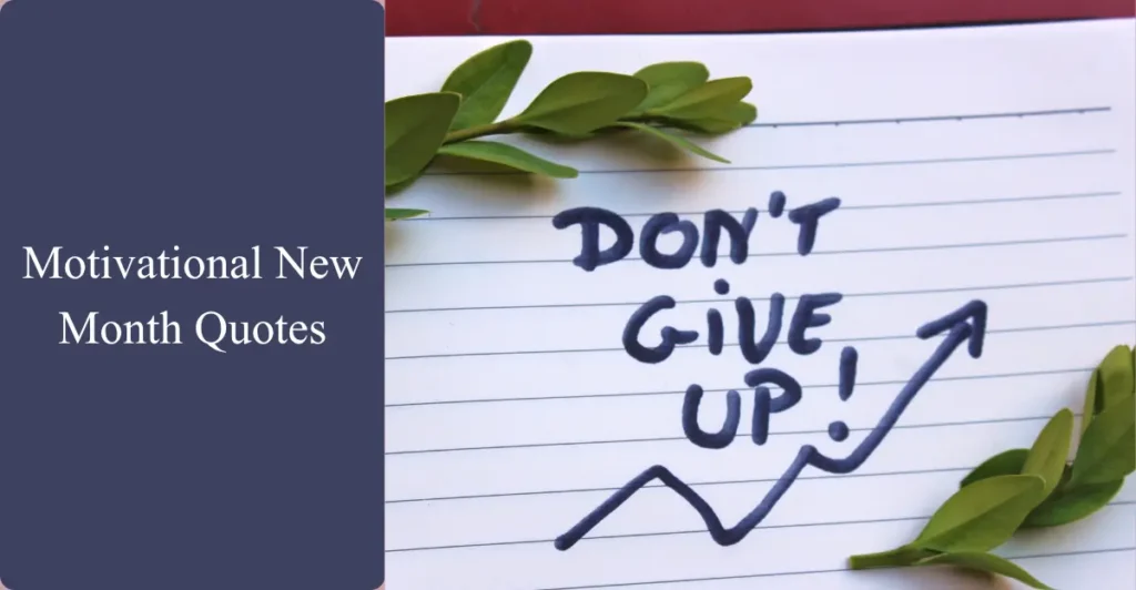 Motivational New Month Quotes