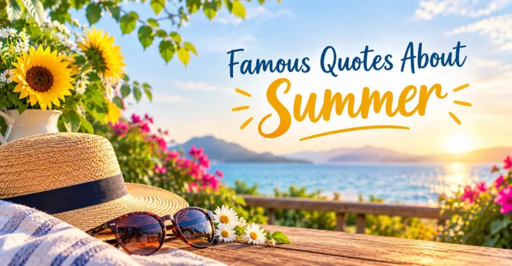 Famous August Quotes About Summer