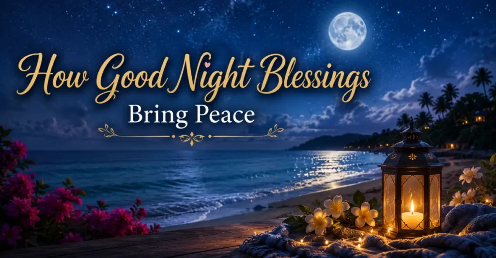 How Good Night Blessings and Bible Verses Bring Peace.