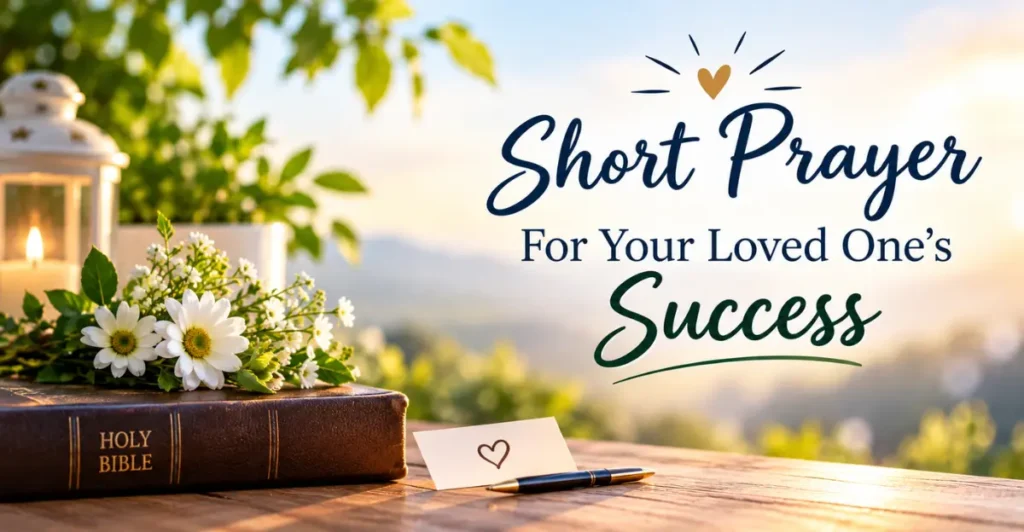 Short Prayer For Your Loved One’s Success