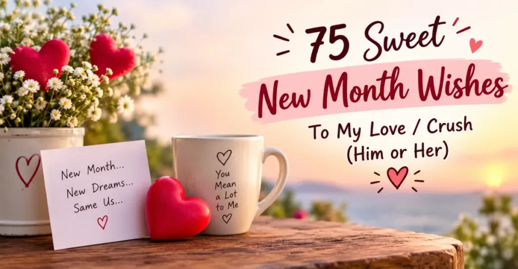 75 Sweet New Month Wishes To My Love / Crush (Him or Her)