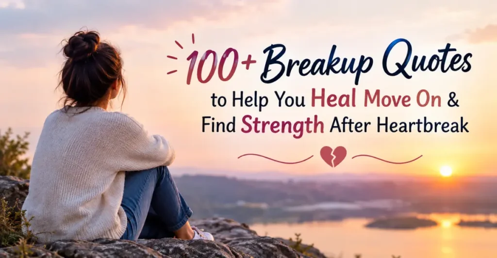 On 100+ Breakup Quotes to Help You Heal Move On & Find Strength After Heartbreak