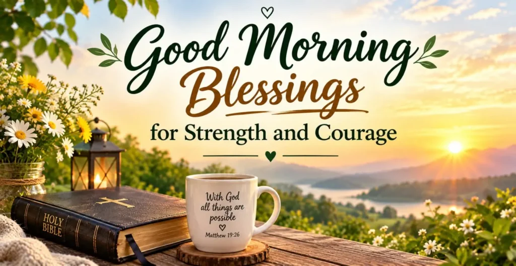 Good Morning Blessings for Strength & Courage