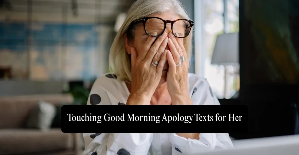 Touching Good Morning Apology Texts for Her