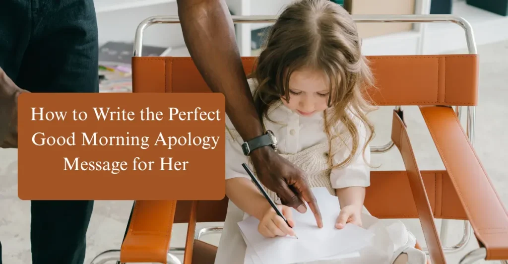 How to Write the Perfect Good Morning Apology Message for Her