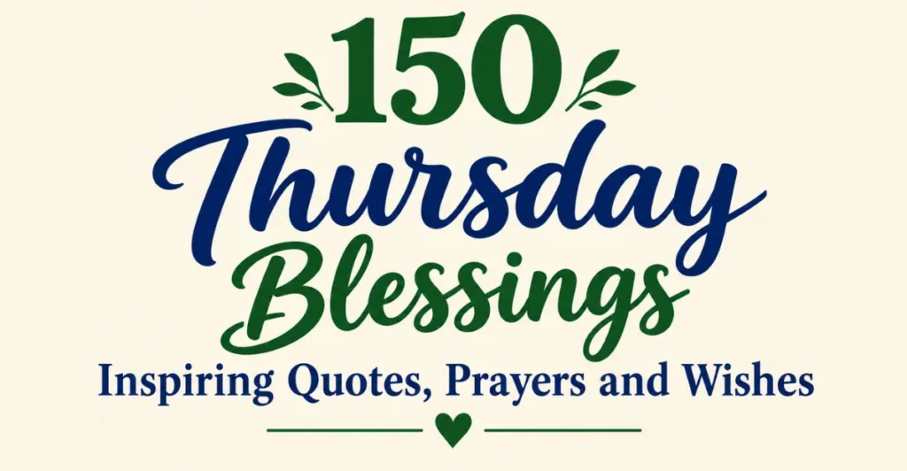 150 Thursday Blessings – Inspiring Quotes, Prayers and Wishes