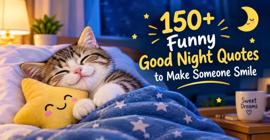150+ Funny Good Night Quotes to Make Someone Smile